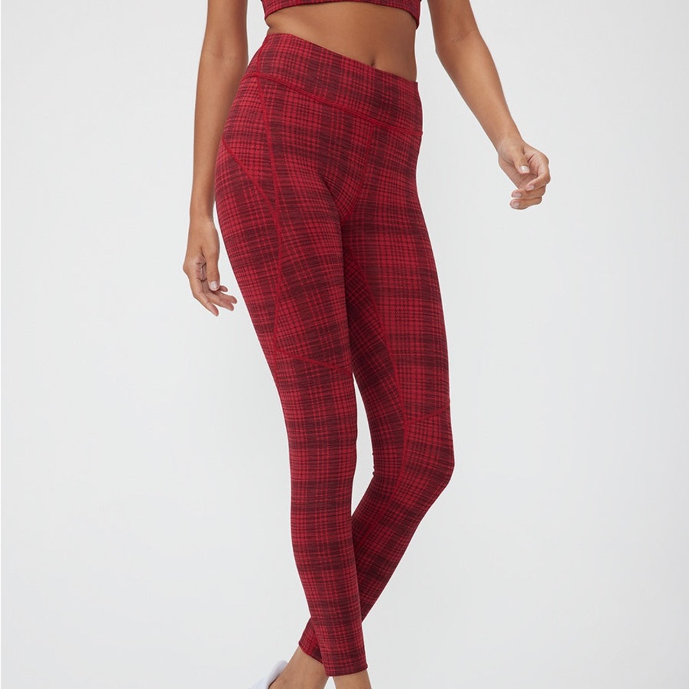 Outdoor Voices Move Free Plaid Leggings